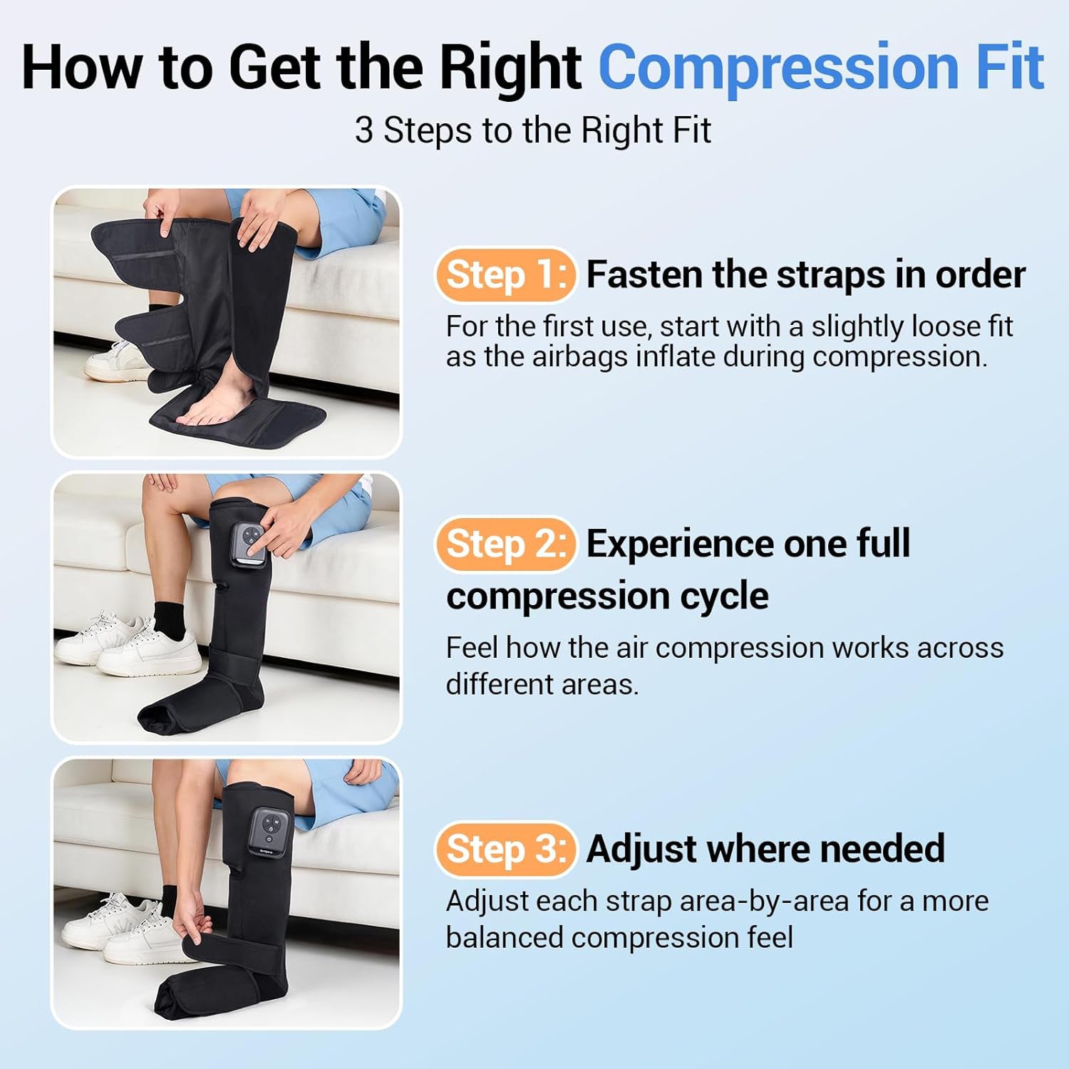 Cordless Air Compression Leg Massager