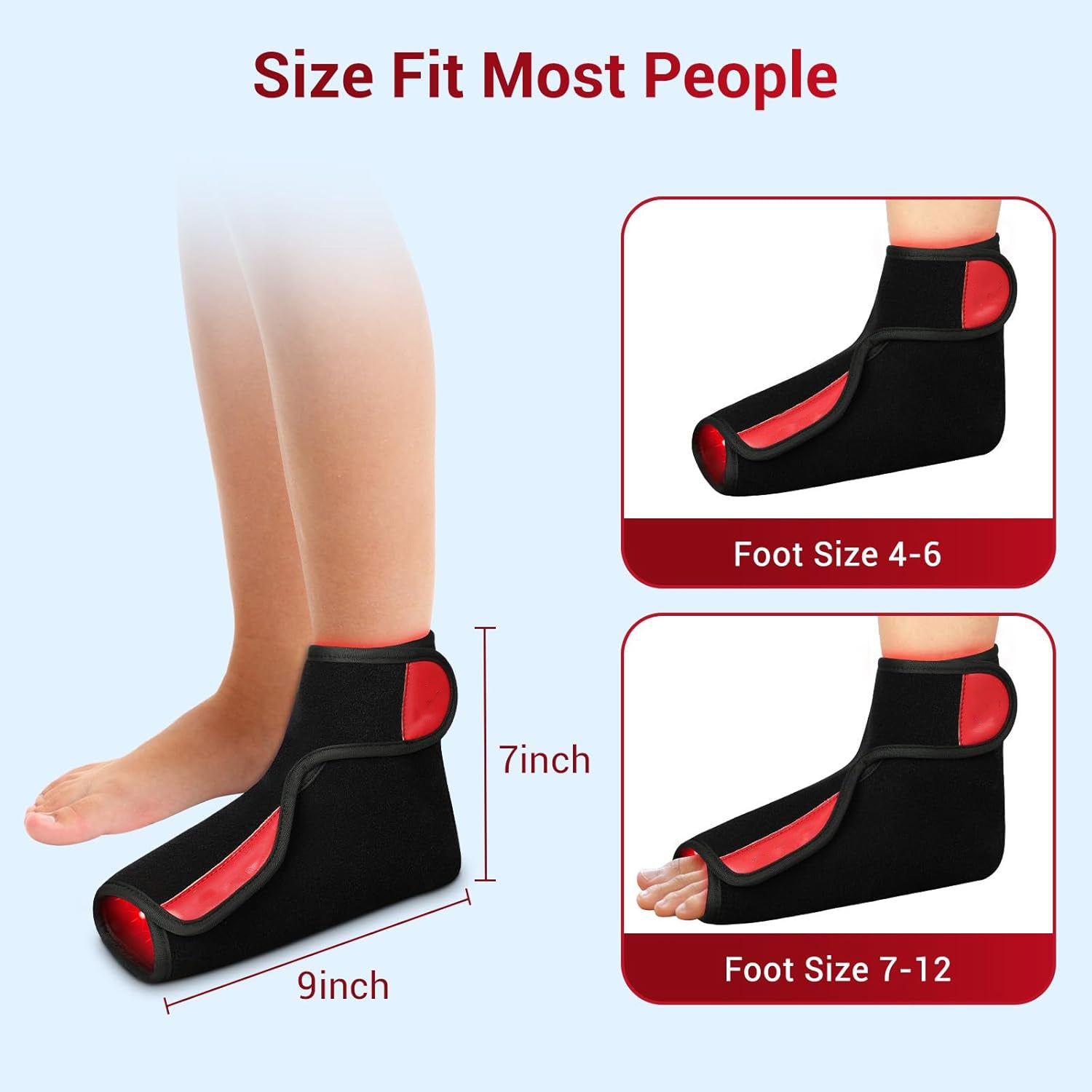 Cordless Red Light Therapy Foot Wrap