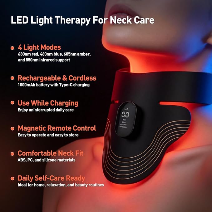 LED Neck & Chest Light Therapy Mask