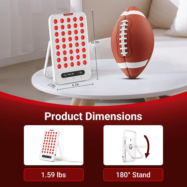 Red Light Face and Body Panel with Adjustable Stand