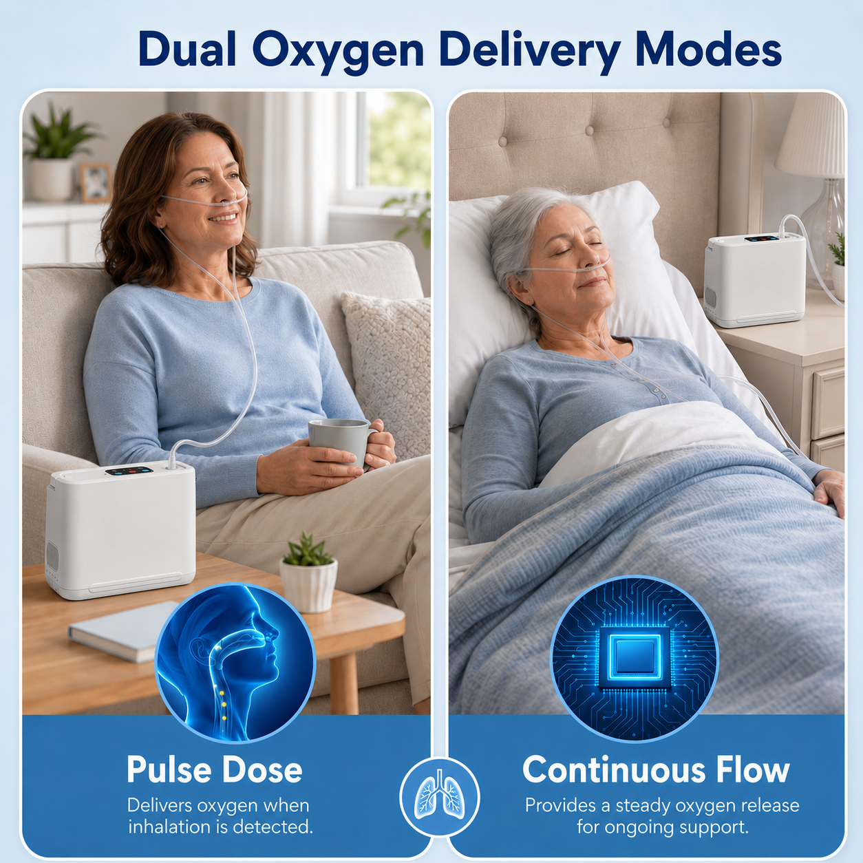 RS01 Portable Oxygen Concentrator for Home & On-the-Go Support
