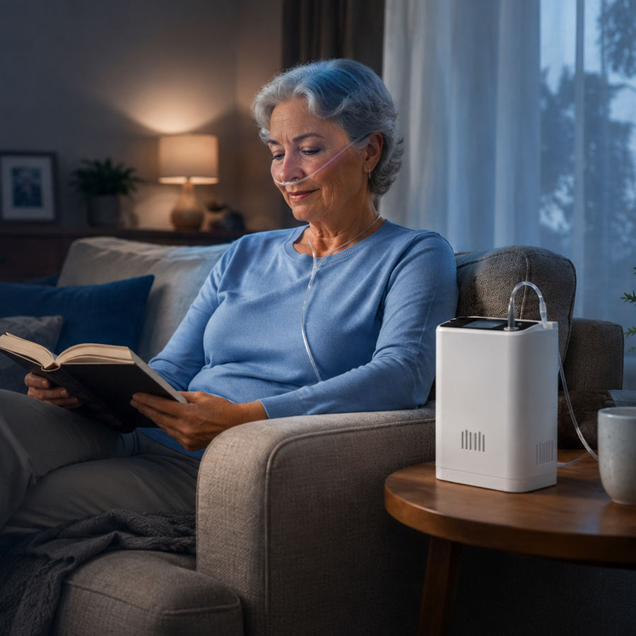 RS-02 Portable Oxygen Concentrator for Home & Travel Oxygen Support